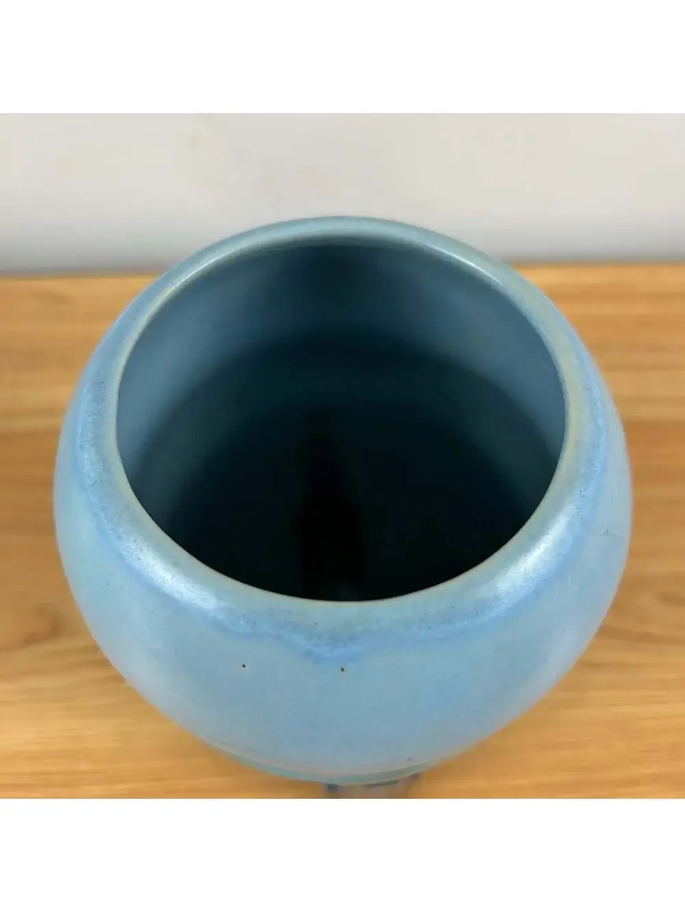 Roseville Futura Blue 1928 Vintage Art Deco Pottery Ceramic Spaceship Vase 405-7
